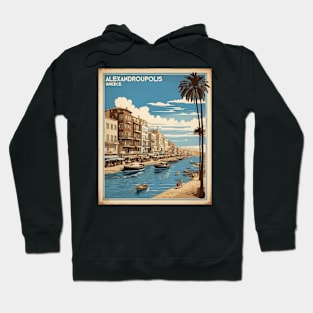 Alexandroupolis Greece Tourism Vintage Travel Poster Hoodie